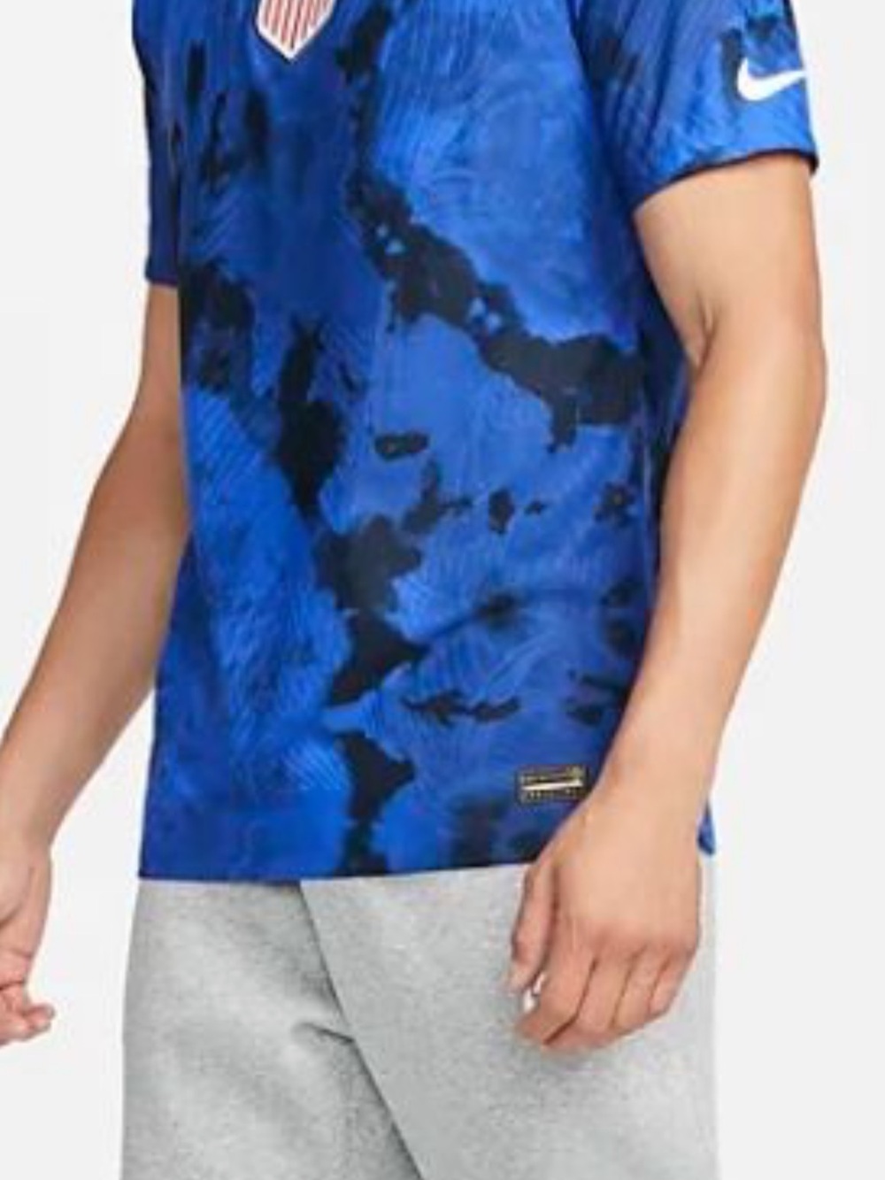 Nike USA Men's Blue Soccer Jersey - Picture 5 of 8